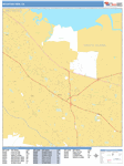 Mountain View  Wall Map Basic Style